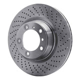Dynamic Friction 2007-2013 Porsche 911 Right Rear Drilled Brake Rotor (350x28 Vented) by Dynamic Friction Company 620-02048D