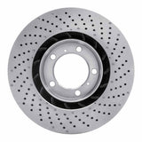 Dynamic Friction 2009-2023 Porsche 718 Boxster Left Front Drilled Brake Rotor (330x28 Vented) by Dynamic Friction Company 620-02051D