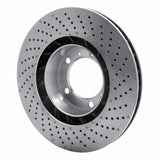 Dynamic Friction 2009-2023 Porsche 718 Boxster Left Front Drilled Brake Rotor (330x28 Vented) by Dynamic Friction Company 620-02051D
