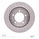 Dynamic Friction 2009-2012 Porsche Boxster Rear Drilled Brake Rotor (299x24 Vented) by Dynamic Friction Company 620-02053