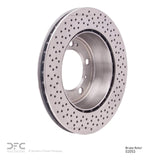 Dynamic Friction 2009-2012 Porsche Boxster Rear Drilled Brake Rotor (299x24 Vented) by Dynamic Friction Company 620-02053