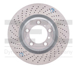 Dynamic Friction 2010-2023 Porsche 911 Left Rear Drilled Brake Rotor (350x28 Vented) by Dynamic Friction Company 620-02063D