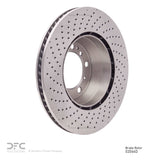 Dynamic Friction 1999-2023 Porsche 911 Right Rear Drilled Brake Rotor (330x28 Vented) by Dynamic Friction Company 620-02066D