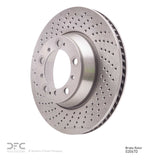 Dynamic Friction 1999-2023 Porsche 911 Left Rear Drilled Brake Rotor (330x28 Vented) by Dynamic Friction Company 620-02067D
