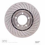Dynamic Friction 1999-2023 Porsche 911 Left Rear Drilled Brake Rotor (330x28 Vented) by Dynamic Friction Company 620-02067D