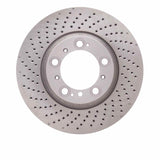 Dynamic Friction 1999-2023 Porsche 911 Left Rear Drilled Brake Rotor (330x28 Vented) by Dynamic Friction Company 620-02067D