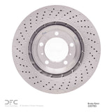 Dynamic Friction 2012-2016 Porsche 911 Right Front Drilled Brake Rotor (340x34 Vented) by Dynamic Friction Company 620-02070D
