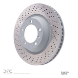 Dynamic Friction 2012-2016 Porsche 911 Left Front Drilled Brake Rotor (340x34 Vented) by Dynamic Friction Company 620-02071D