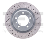 Dynamic Friction 2012-2016 Porsche 911 Right Rear Drilled Brake Rotor (330x28 Vented) by Dynamic Friction Company 620-02072D