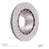 Dynamic Friction 2012-2016 Porsche 911 Right Rear Drilled Brake Rotor (330x28 Vented) by Dynamic Friction Company 620-02072D