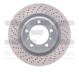 Dynamic Friction 2012-2016 Porsche 911 Left Rear Drilled Brake Rotor (330x28 Vented) by Dynamic Friction Company 620-02073D