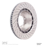 Dynamic Friction 2012-2016 Porsche 911 Left Rear Drilled Brake Rotor (330x28 Vented) by Dynamic Friction Company 620-02073D