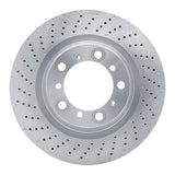 Dynamic Friction 2016-2023 Porsche Boxster Left Rear Drilled Brake Rotor (330x28 Vented) by Dynamic Friction Company 620-02110D