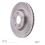 Dynamic Friction 2007-2008 Hyundai Tiburon Front Drilled Brake Rotor (303x26 Vented) by Dynamic Friction Company 620-03026