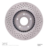 Dynamic Friction 2007-2008 Hyundai Tiburon Front Drilled Brake Rotor (303x26 Vented) by Dynamic Friction Company 620-03026