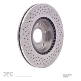 Dynamic Friction 2007-2008 Hyundai Tiburon Front Drilled Brake Rotor (303x26 Vented) by Dynamic Friction Company 620-03026