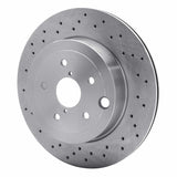 Dynamic Friction 2018-2025 Subaru WRX STI Rear Drilled Brake Rotor (326x20 Vented) by Dynamic Friction Company 620-13042