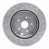 Dynamic Friction 2018-2025 Subaru WRX STI Rear Drilled Brake Rotor (326x20 Vented) by Dynamic Friction Company 620-13042