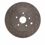 Dynamic Friction 2018-2025 Subaru WRX STI Rear Drilled Brake Rotor (326x20 Vented) by Dynamic Friction Company 620-13042