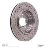 Dynamic Friction 2001-2006 BMW 330i Rear Drilled Brake Rotor (320x21.9 Vented) by Dynamic Friction Company 620-31053