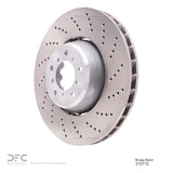Dynamic Friction 2006-2010 BMW M6 Right Front Drilled Brake Rotor (374x35.9 Vented) by Dynamic Friction Company 620-31071D