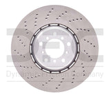 Dynamic Friction 2006-2010 BMW M5 Left Front Drilled Brake Rotor (374x35.9 Vented) by Dynamic Friction Company 620-31072D