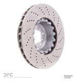 Dynamic Friction 2006-2010 BMW M5 Left Front Drilled Brake Rotor (374x35.9 Vented) by Dynamic Friction Company 620-31072D