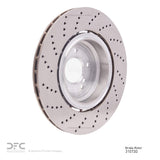 Dynamic Friction 2006-2010 BMW M6 Right Rear Drilled Brake Rotor (370x23.8 Vented) by Dynamic Friction Company 620-31073D