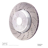 Dynamic Friction 2006-2010 BMW M6 Left Rear Drilled Brake Rotor (370x23.8 Vented) by Dynamic Friction Company 620-31074D
