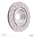 Dynamic Friction 2006-2010 BMW M6 Left Rear Drilled Brake Rotor (370x23.8 Vented) by Dynamic Friction Company 620-31074D