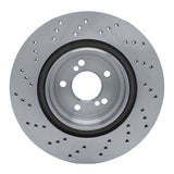 Dynamic Friction 2015-2020 BMW M2 Right Rear Drilled Brake Rotor (370x24 Vented) by Dynamic Friction Company 620-31126D