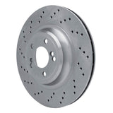 Dynamic Friction 2015-2020 BMW M2 Left Rear Drilled Brake Rotor (370x24 Vented) by Dynamic Friction Company 620-31127D