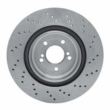 Dynamic Friction 2015-2020 BMW M2 Left Rear Drilled Brake Rotor (370x24 Vented) by Dynamic Friction Company 620-31127D