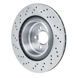 Dynamic Friction 2015-2019 BMW X5 Right Rear Drilled Brake Rotor (385x24 Vented) by Dynamic Friction Company 620-31155D