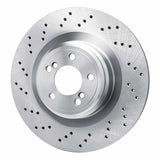Dynamic Friction 2015-2019 BMW X6 Left Rear Drilled Brake Rotor (385x24 Vented) by Dynamic Friction Company 620-31156D