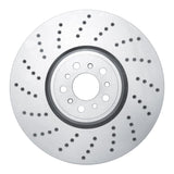Dynamic Friction 2020-2025 BMW X6 Left Front Drilled Brake Rotor by Dynamic Friction Company 620-31186D