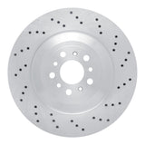 Dynamic Friction 2021-2025 BMW M2 Left Rear Drilled Brake Rotor by Dynamic Friction Company 620-31194D