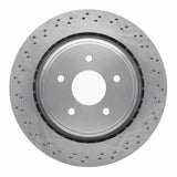 Dynamic Friction 2006-2013 Cadillac XLR Rear Drilled Brake Rotor (330x26 Vented) by Dynamic Friction Company 620-46021