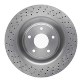 Dynamic Friction 2006-2013 Chevrolet Corvette Front Drilled Brake Rotor (355x32 Vented) by Dynamic Friction Company 620-47034