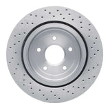Dynamic Friction 2006-2013 Chevrolet Corvette Rear Drilled Brake Rotor (340x26 Vented) by Dynamic Friction Company 620-47035