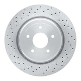 Dynamic Friction 2006-2013 Chevrolet Corvette Rear Drilled Brake Rotor (340x26 Vented) by Dynamic Friction Company 620-47035
