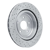 Dynamic Friction 2006-2013 Chevrolet Corvette Rear Drilled Brake Rotor (340x26 Vented) by Dynamic Friction Company 620-47035