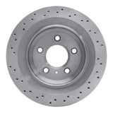 Dynamic Friction 2005-2008 Pontiac Grand Prix Rear Drilled Brake Rotor (305x26 Vented) by Dynamic Friction Company 620-52019