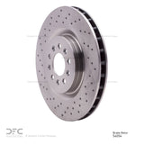 Dynamic Friction 2005-2006 Ford GT Front Drilled Brake Rotor (355x32 Vented) by Dynamic Friction Company 620-54054