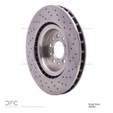 Dynamic Friction 2005-2006 Ford GT Front Drilled Brake Rotor (355x32 Vented) by Dynamic Friction Company 620-54054