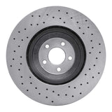 Dynamic Friction 2016-2018 Ford Mustang Right Front Drilled Brake Rotor (394x36 Vented) by Dynamic Friction Company 620-54080D