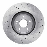 Dynamic Friction 1993-2002 Mercedes-Benz SL600 Front Drilled Brake Rotor (334x32 Vented) by Dynamic Friction Company 620-63038