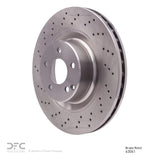 Dynamic Friction 2001-2006 Mercedes-Benz S600 Front Drilled Brake Rotor (345x32 Vented) by Dynamic Friction Company 620-63041