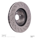 Dynamic Friction 2001-2006 Mercedes-Benz S600 Front Drilled Brake Rotor (345x32 Vented) by Dynamic Friction Company 620-63041