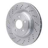 Dynamic Friction 2003-2012 Mercedes-Benz SL55 AMG Rear Drilled Brake Rotor (330x26 Vented) by Dynamic Friction Company 620-63061